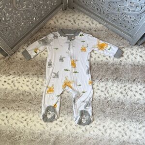 Burt's Bees Baby bunny rabbit footie pajamas boys girls 3-6 months Easter spring